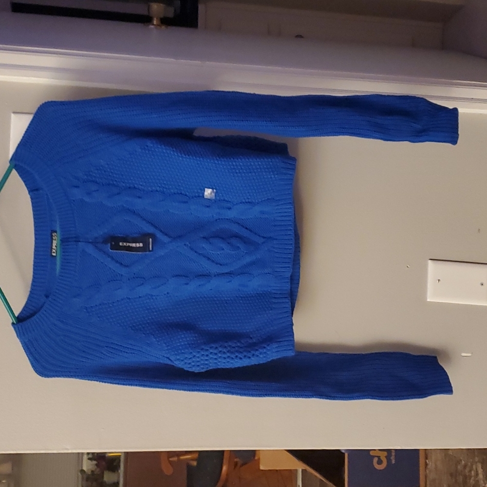 Cropped knit sweater NWT